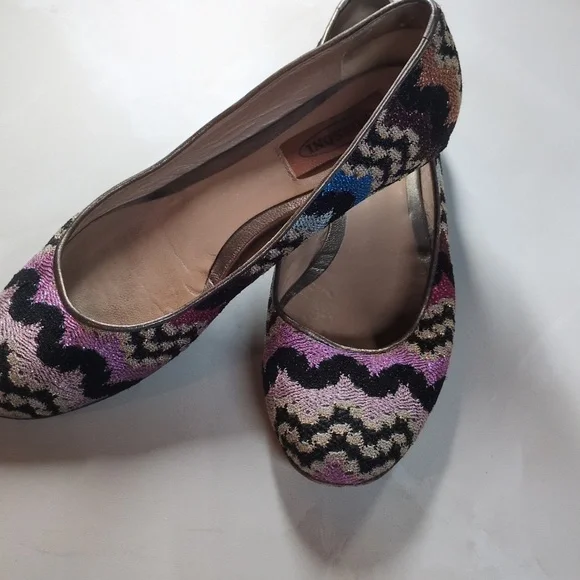 Missoni Knit Ballet Flats, Size 36.5
